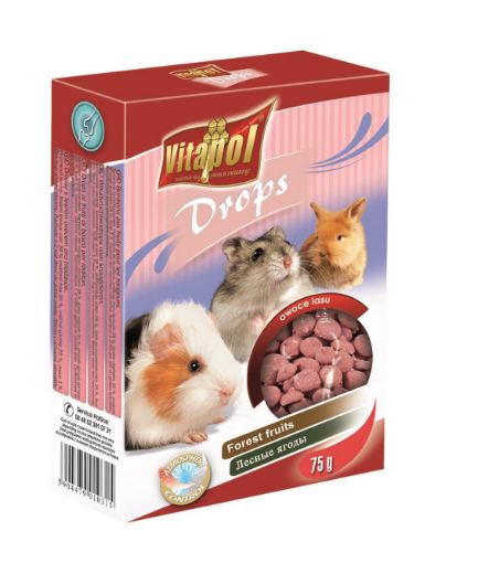 V10315 Vitapol Lašeliai graužikams - miško uogos 75g paveikslėlis