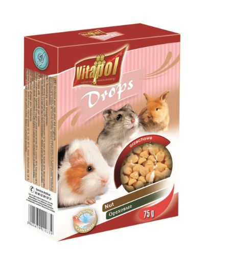 V10339 Vitapol Lašeliai graužikams - riešutiniai 75g paveikslėlis