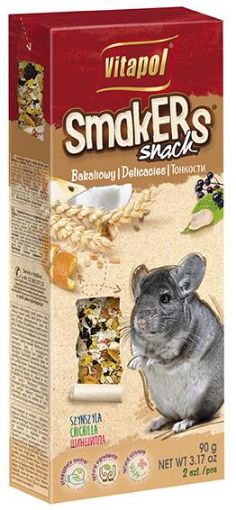 V16065 Vitapol Smakers® šinšiloms su džiovintais vaisiais ir riešutais 2vnt. paveikslėlis