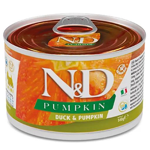 F02321 FARMINA N&D PUMPKIN - DOG Wet Duck&Pumpkin ADULT MINI 140 g (pak.6) paveikslėlis