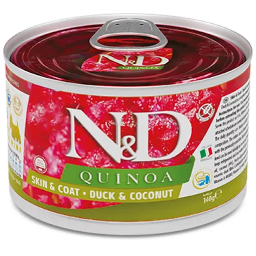 F02376 FARMINA N&D QUINOA - DOG Wet Duck&Coconut ADULT MINI 140 g (pak.6) paveikslėlis