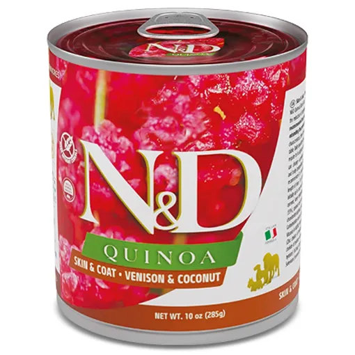 F02659 FARMINA N&D QUINOA - DOG Wet Venison&Coconut ADULT 285 g (pak.6) paveikslėlis
